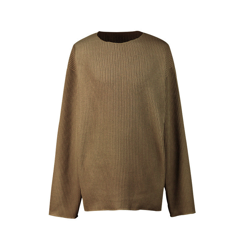 Damen Grobstrickpullover mit weitem Schnitt Fudus