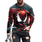 Herren Langarm T-Shirt mit künstlerischem Venom-Design Fudus