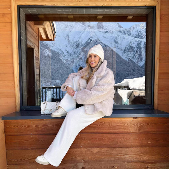 Damen Kunstfelljacke mit schickem Oversized-Schnitt und luxuriösem Innenfutter Fudus