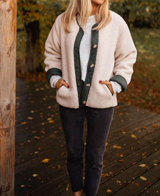 Damen Kuschelige und stylische Fleecejacke Fudus