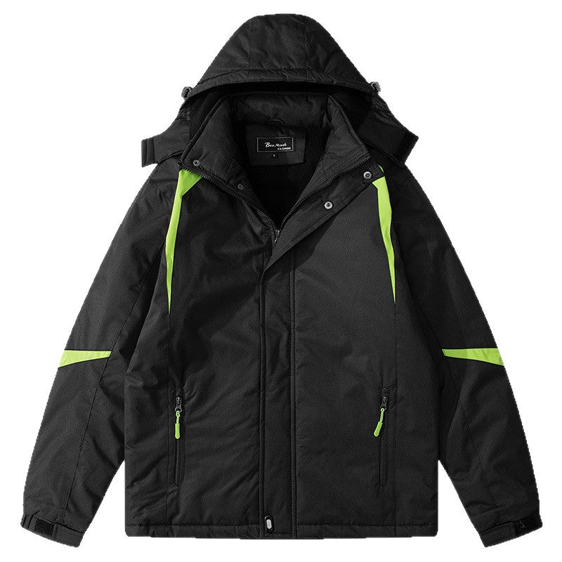 Damen isolierte Outdoor-Jacke mit verstellbarer Kapuze Fudus