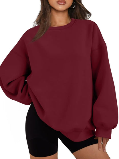 Damen lässiger Oversized Pulli Fudus