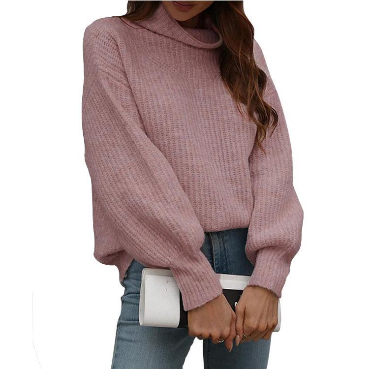 Damen Kuscheliger Strickpullover mit weitem Schnitt Fudus