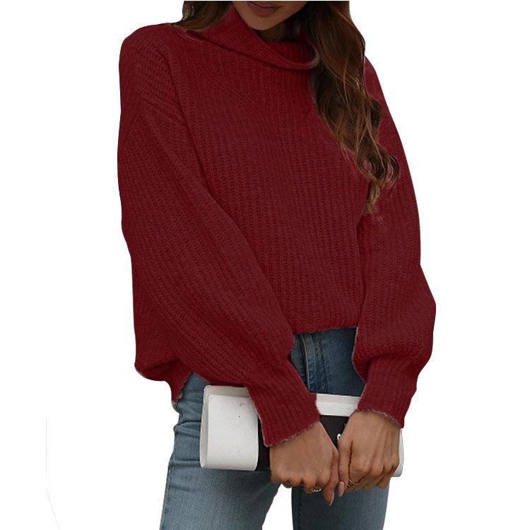 Damen Kuscheliger Strickpullover mit weitem Schnitt Fudus