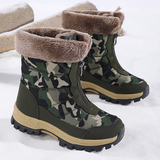Damen isolierte Winterstiefel mit rutschfester Sohle und kuscheligem Innenfutter Fudus