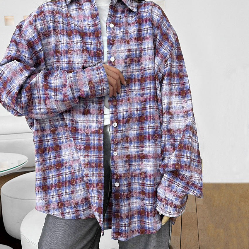 Damen lässige Karoshemjacke Fudus