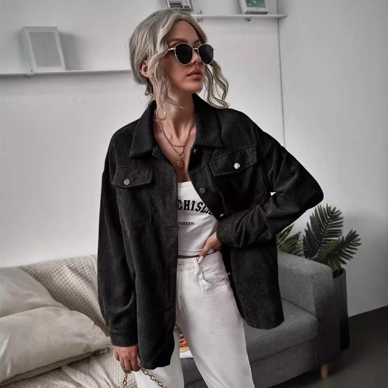 Damen lässige Cordjacke Fudus