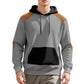 Herren Hoodie mit strukturiertem Stoff und kontrastierenden Details Fudus