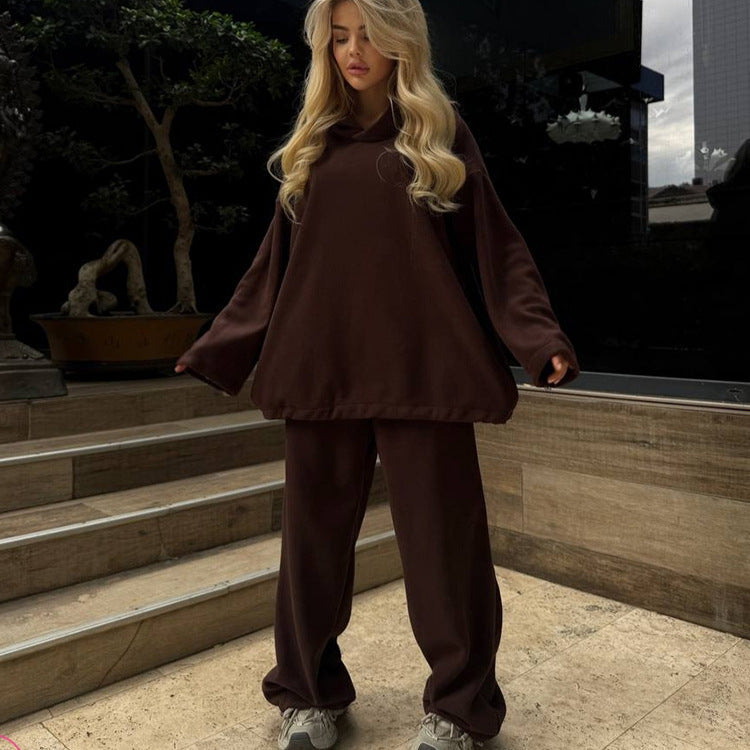 Damen Hoodie und Jogginghose Set mit lässigem Schnitt Fudus