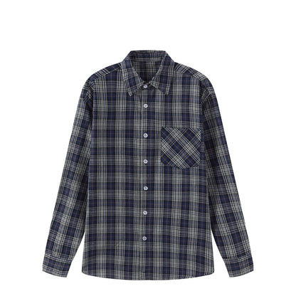 Herren langärmliges Karohemd aus atmungsaktiver Baumwolle Fudus