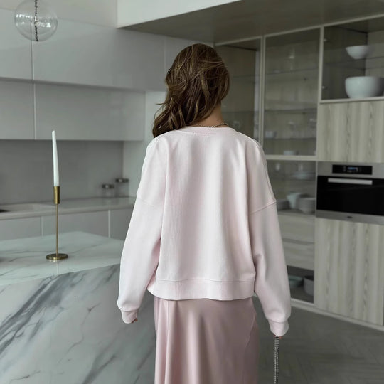 Damen lässige Strickjacke mit feinen Knopfdetails Fudus