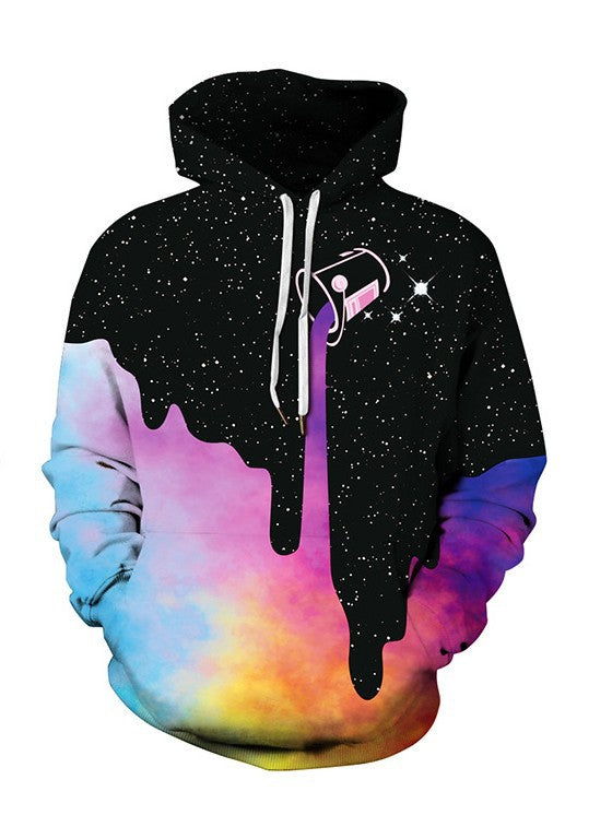 Damen Kapuzenpullover mit künstlerischem Fantasie-Design Fudus