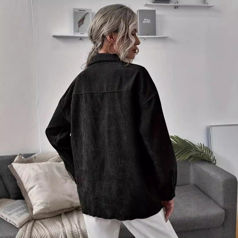 Damen lässige Cordjacke Fudus