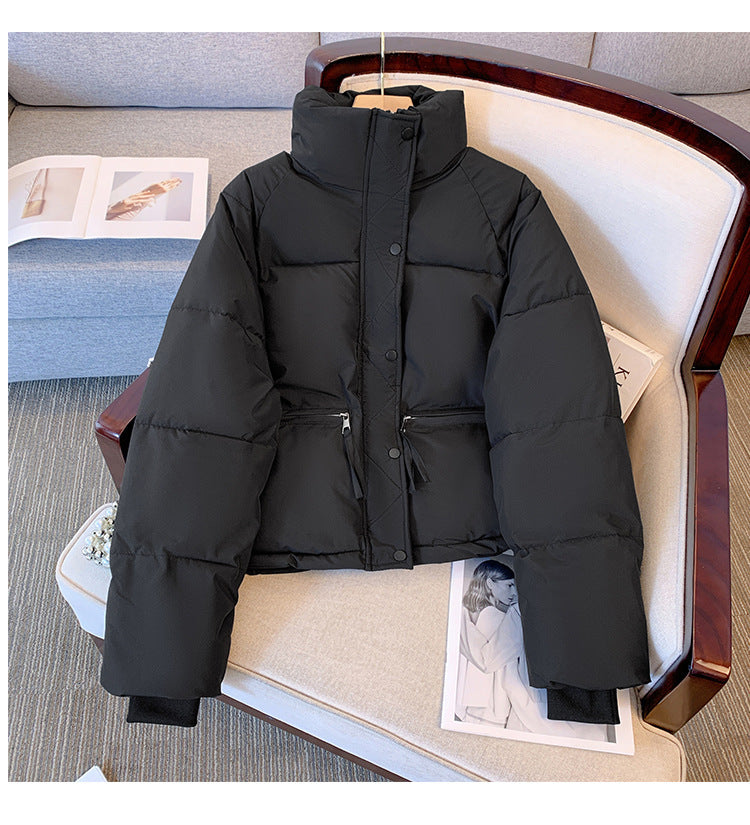 Damen Leichte Steppjacke mit hohem Kragen und praktischen Taschen Fudus