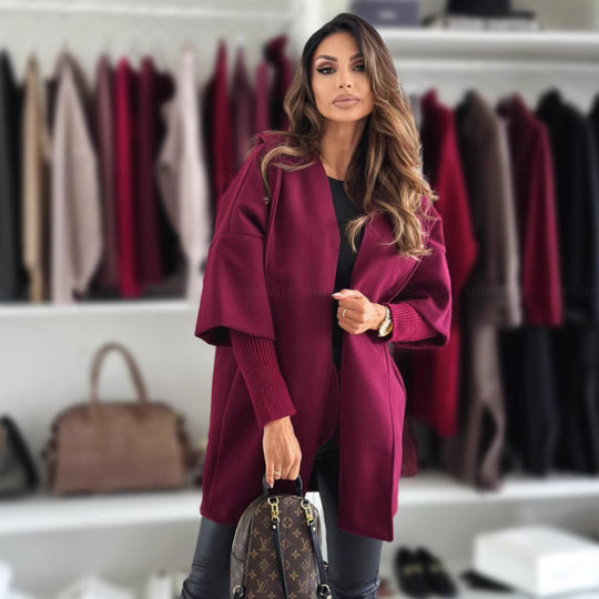 Damen Kapuzenmantel aus hochwertigem Material mit strukturiertem Design Fudus