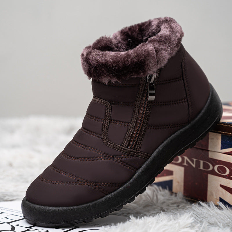 Damen Isolierte Winterboots mit rutschfester Sohle und praktischen Reißverschluss Fudus