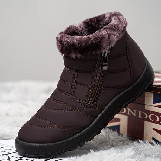Damen Isolierte Winterboots mit rutschfester Sohle und praktischen Reißverschluss Fudus