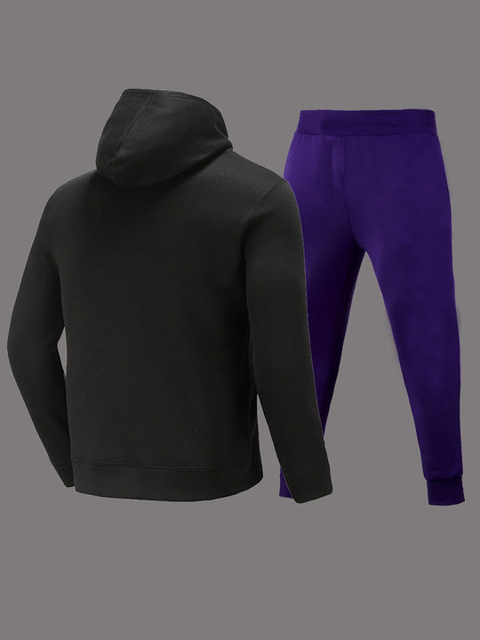 Damen Hoodie mit grafischem Druck und stylischer Jogginghose Fudus