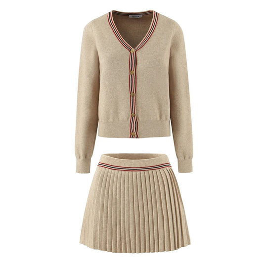 Damen lässige Strickjacke mit eleganten Knopfdetails Fudus