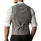 Herren ärmellose Weste aus hochwertigem Wollmix mit praktischen Taschen Fudus