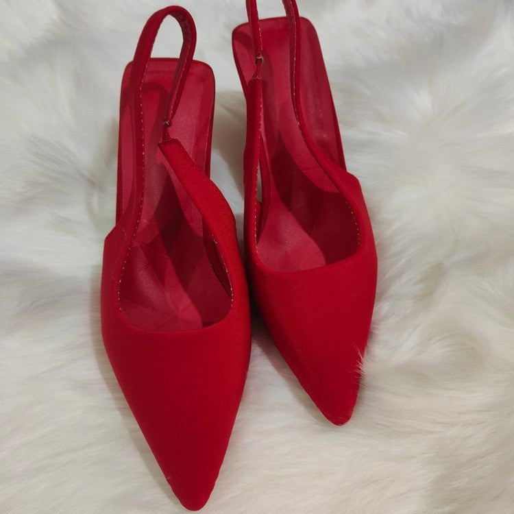 Damen Slingback Pumps Mit Elegantem Spitzendesign Und Komfortablem Fußbett