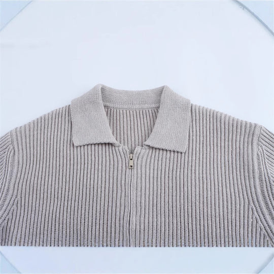 Damen Komfortabler Strickpullover mit großzügigem Schnitt Fudus