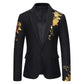 Herren Eleganter Floral Bestickter Blazer