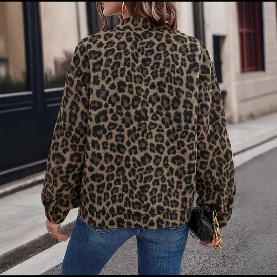 Damen Kuschelige Leo-Jacke Fudus