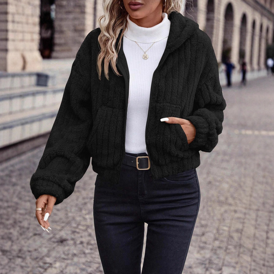 Damen kuschelige Fleecejacke Fudus