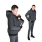 Herren Multifunktionale Tragejacke mit Herausnehmbarem Babyeinsatz