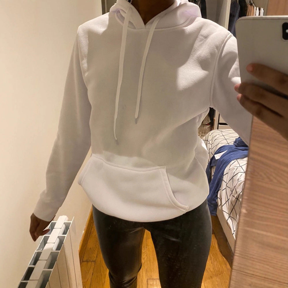 Damen Hooded Sweatshirt mit Kängurutasche Fudus