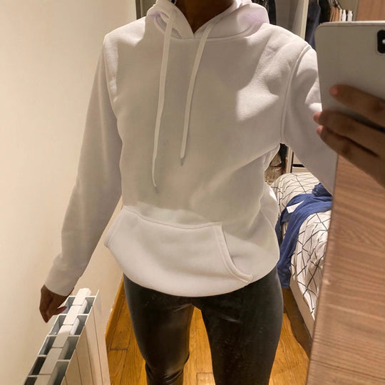 Damen Hooded Sweatshirt mit Kängurutasche Fudus