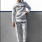 Damen Hoodie- und Jogginghose-Set mit modernem Schriftzug Fudus