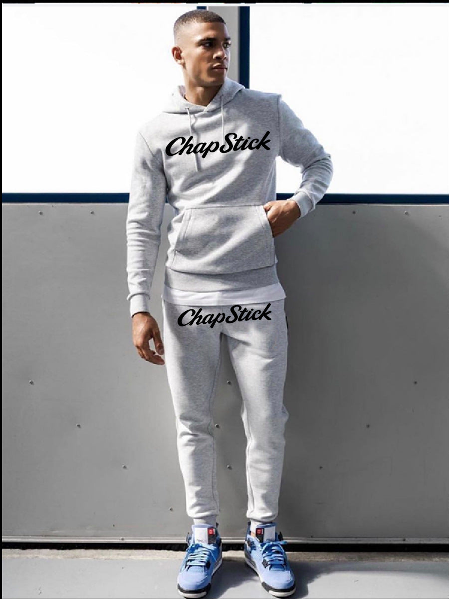 Damen Hoodie- und Jogginghose-Set mit modernem Schriftzug Fudus