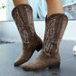Damen Cowboy-Stiefel mit elegantem Stickdesign Fudus