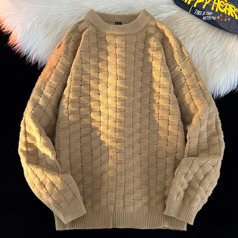 Damen Grobstrick Pullover mit modernem Design Fudus