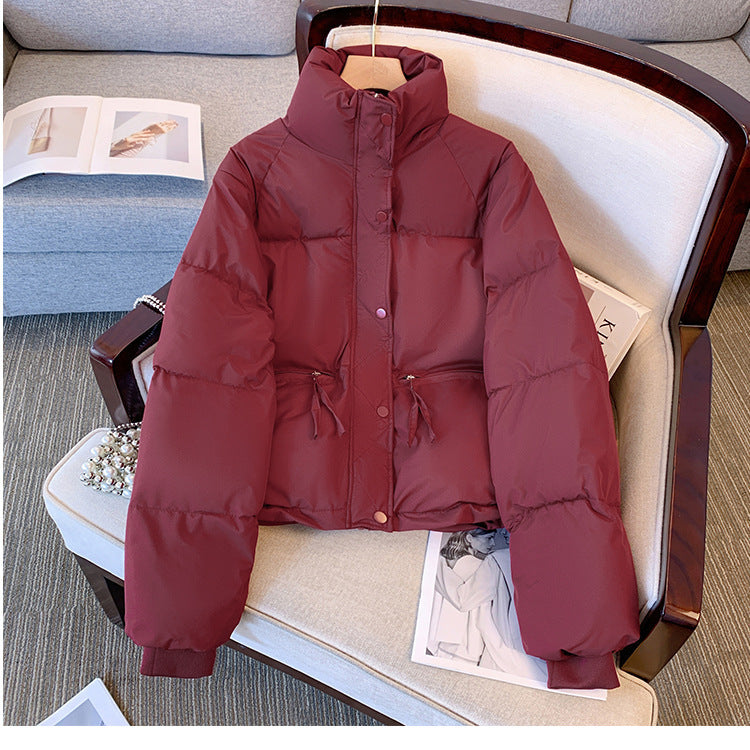 Damen Leichte Steppjacke mit hohem Kragen und praktischen Taschen Fudus