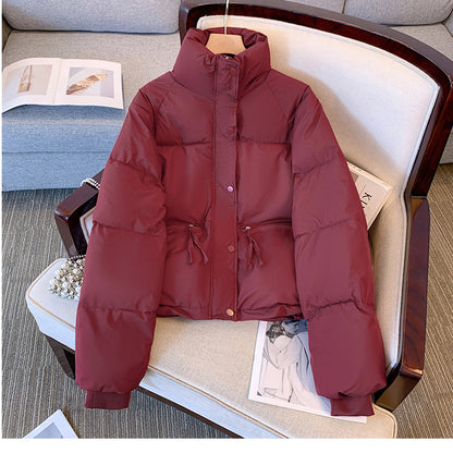 Damen Leichte Steppjacke mit hohem Kragen und praktischen Taschen Fudus