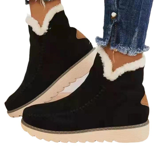 Damen Komfortable Winterstiefeletten mit flauschigem Innenfutter Fudus