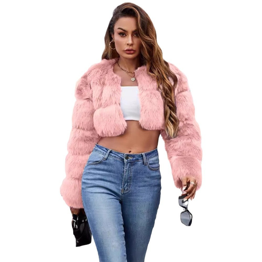 Damen Kurzhaarmantel Fudus