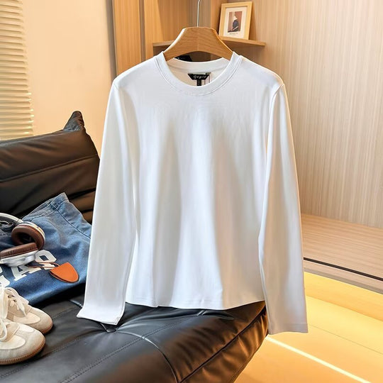 Damen Langarmshirt aus atmungsaktivem Baumwollmix mit modernem Schnitt Fudus