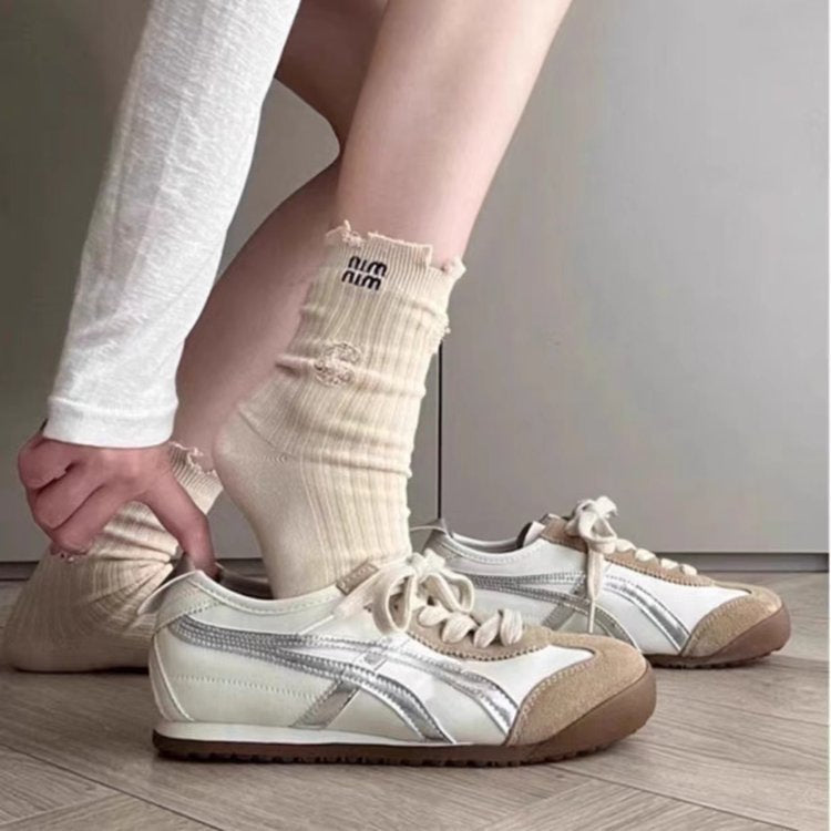 Damen Sneakers Im Klassischen Retro Stil Mit Atmungsaktivem Obermaterial