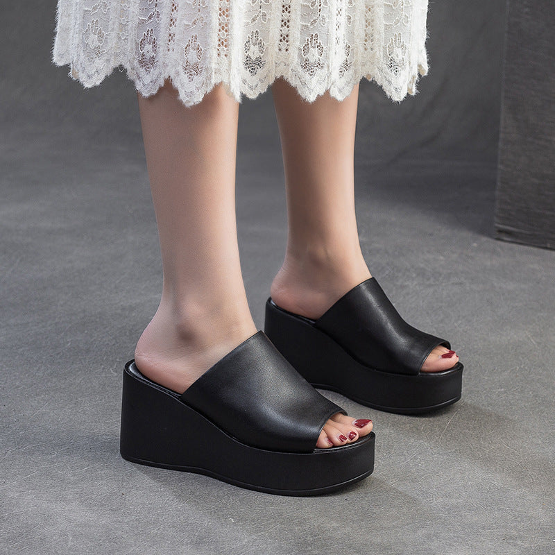 Damen Plattform Mules Mit Elegantem Design Und Angenehmer Dämpfung