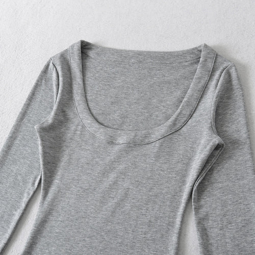 Damen Langärmliges Oberteil mit weitem Rundhals Fudus