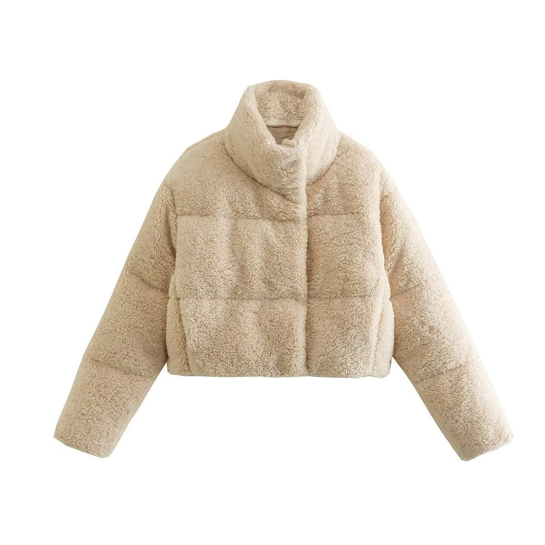 Damen Kürzliche Teddyjacke Fudus