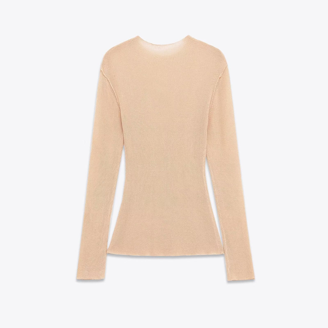 Damen langärmeliges Strickshirt Fudus