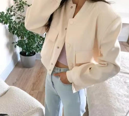 Damen kurze Utility-Jacke Fudus