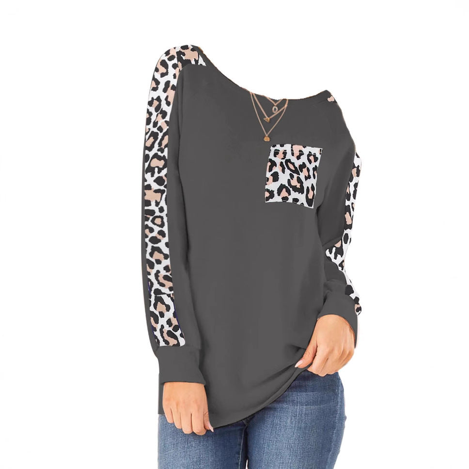 Damen Langarmshirt mit Leo-Design Fudus