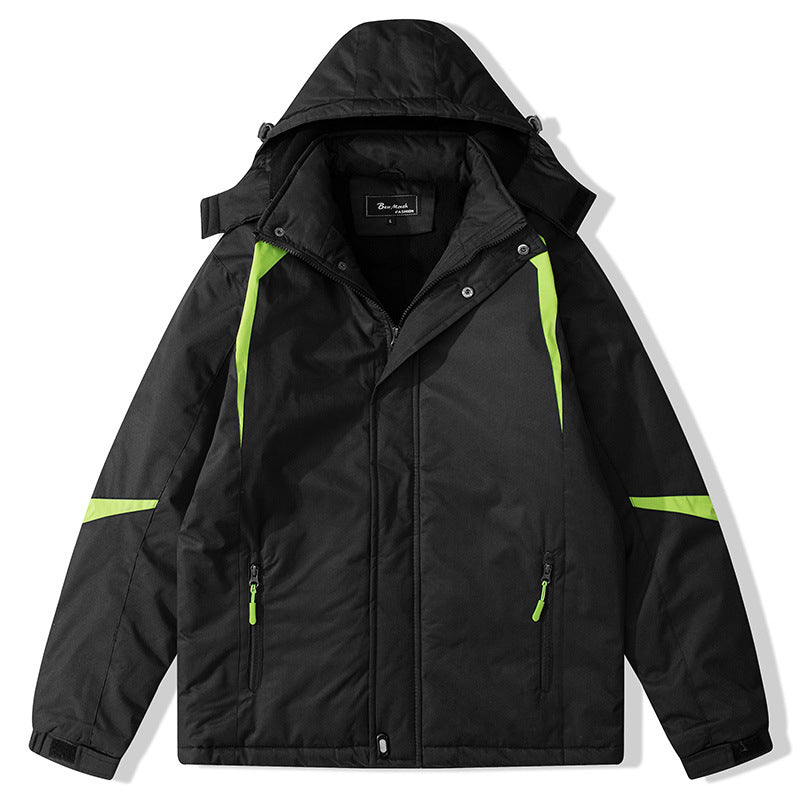 Damen isolierte Outdoor-Jacke mit verstellbarer Kapuze Fudus