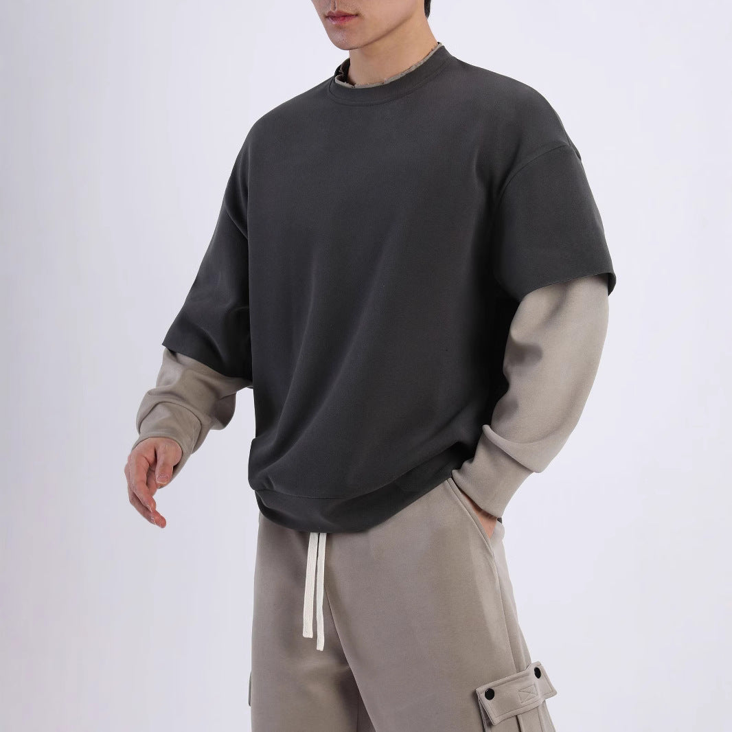 Damen Oversized Sweatshirt mit modernen Farbblöcken und atmungsaktivem Material Fudus